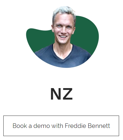 website capture book a demo with freddie