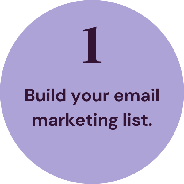 Build your email marketing list circle