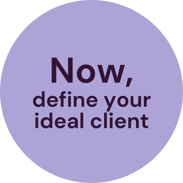 Now, define your ideal client
